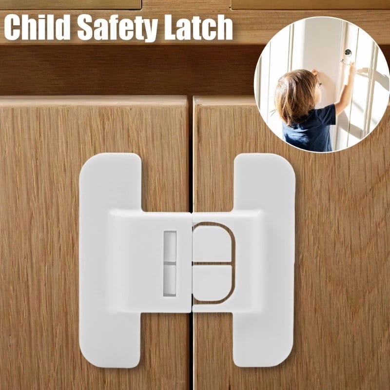 Universal Refrigerator Door Safety Lock – Baby Proof Fridge Lock with Strong Adhesive & Adjustable Strap