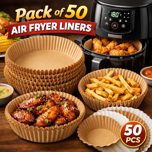 Pack Of 50 Air Fryer Liners | Disposable Air Fryer Plates | Butter Paper Liner For Air Fryer Rs 270