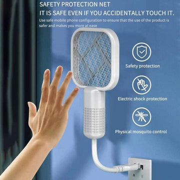 Electric Mini USB Mosquito Killer Racquet Lamp Wireless Night Bulb Effective Insect Catcher